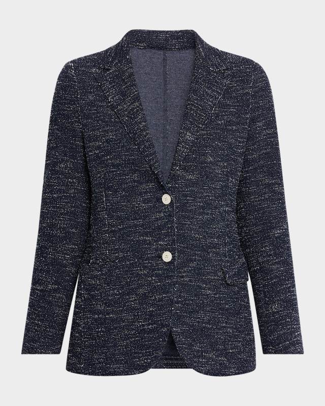Single-Breasted Tweed Blazer